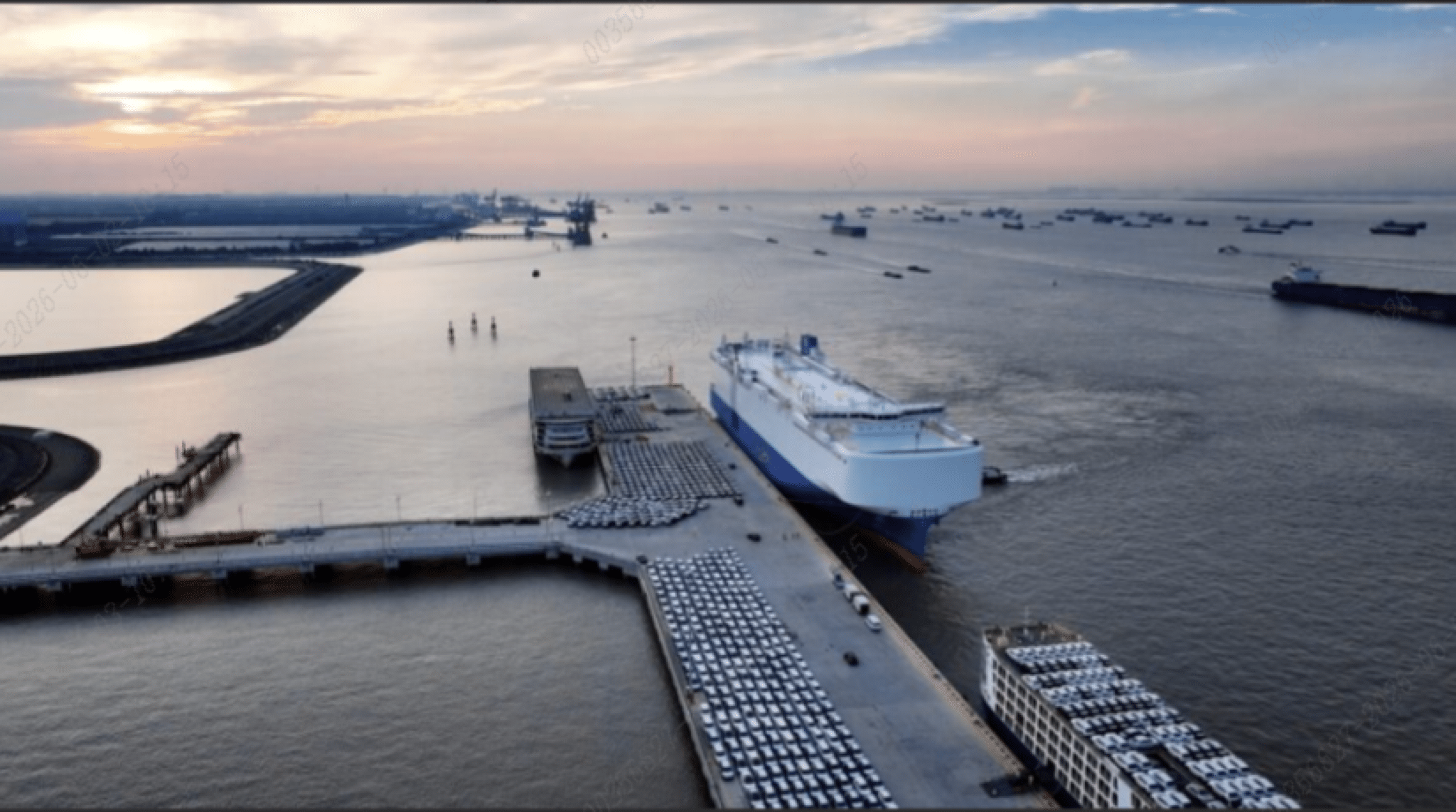 Vehicle Carrier Ship Docking